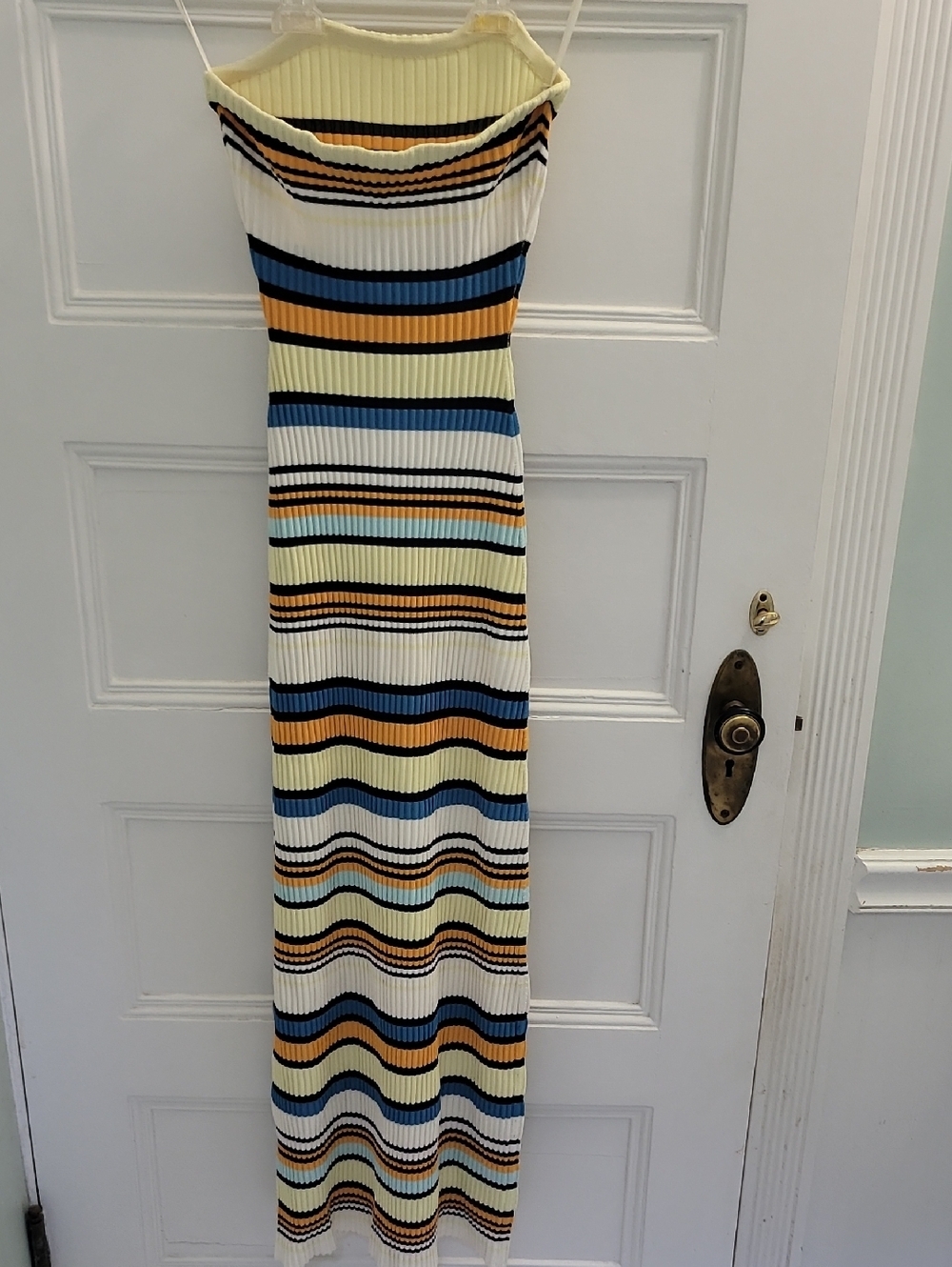 Solid & Striped The Caroline Strapless Maxi Dress S Variegated Stripe Knit NWT - Picture 5 of 10